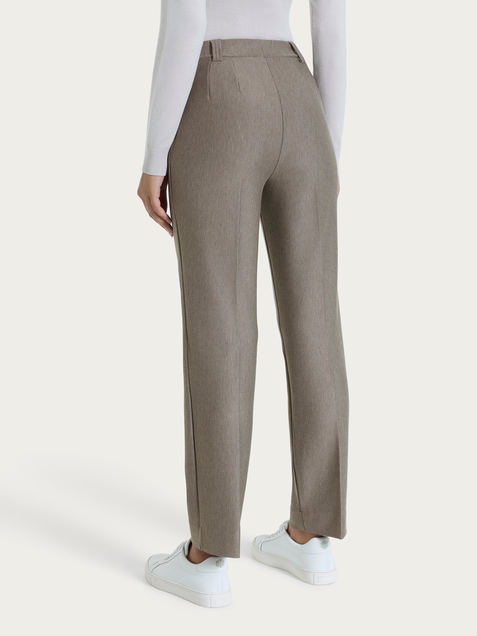 Pantalone dritto con taschino in Compact Grigi Donna - Ragno