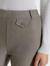 Pantalone dritto con taschino in Compact Grigi Donna - Ragno