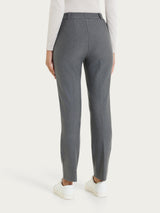 Pantalone dritto con taschino in Compact Neri Donna - Ragno