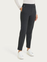 Pantalone dritto con taschino in Compact Neri Donna - Ragno