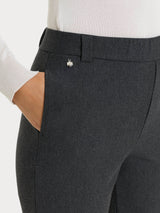 Pantalone dritto con taschino in Compact Neri Donna - Ragno