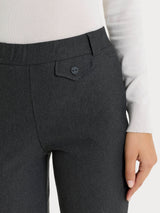 Pantalone dritto con taschino in Compact Neri Donna - Ragno