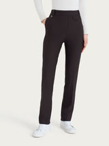Pantalone dritto con taschino in Compact Marroni Donna - Ragno