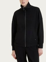 Giubbino con zip in Velvet Neri Donna - Ragno