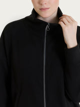 Giubbino con zip in Velvet Neri Donna - Ragno