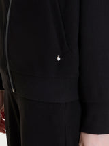 Giubbino con zip in Velvet Neri Donna - Ragno