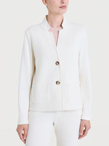 Blazer corto in Velvet Bianchi Donna - Ragno