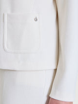 Blazer corto in Velvet Bianchi Donna - Ragno