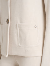 Blazer corto in Velvet Bianchi Donna - Ragno