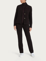 Blazer corto in Velvet Marroni Donna - Ragno