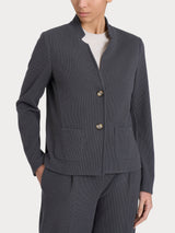 Blazer corto in Velvet Grigi Donna - Ragno