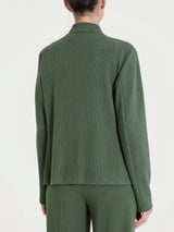 Blazer corto in Velvet Verdi Donna - Ragno
