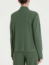 Blazer corto in Velvet Verdi Donna - Ragno