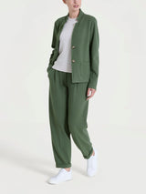 Blazer corto in Velvet Verdi Donna - Ragno