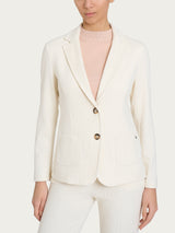 Blazer con due bottoni in Velvet Bianchi Donna - Ragno