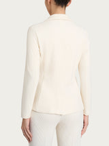 Blazer con due bottoni in Velvet Bianchi Donna - Ragno