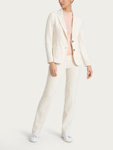 Blazer con due bottoni in Velvet Bianchi Donna - Ragno