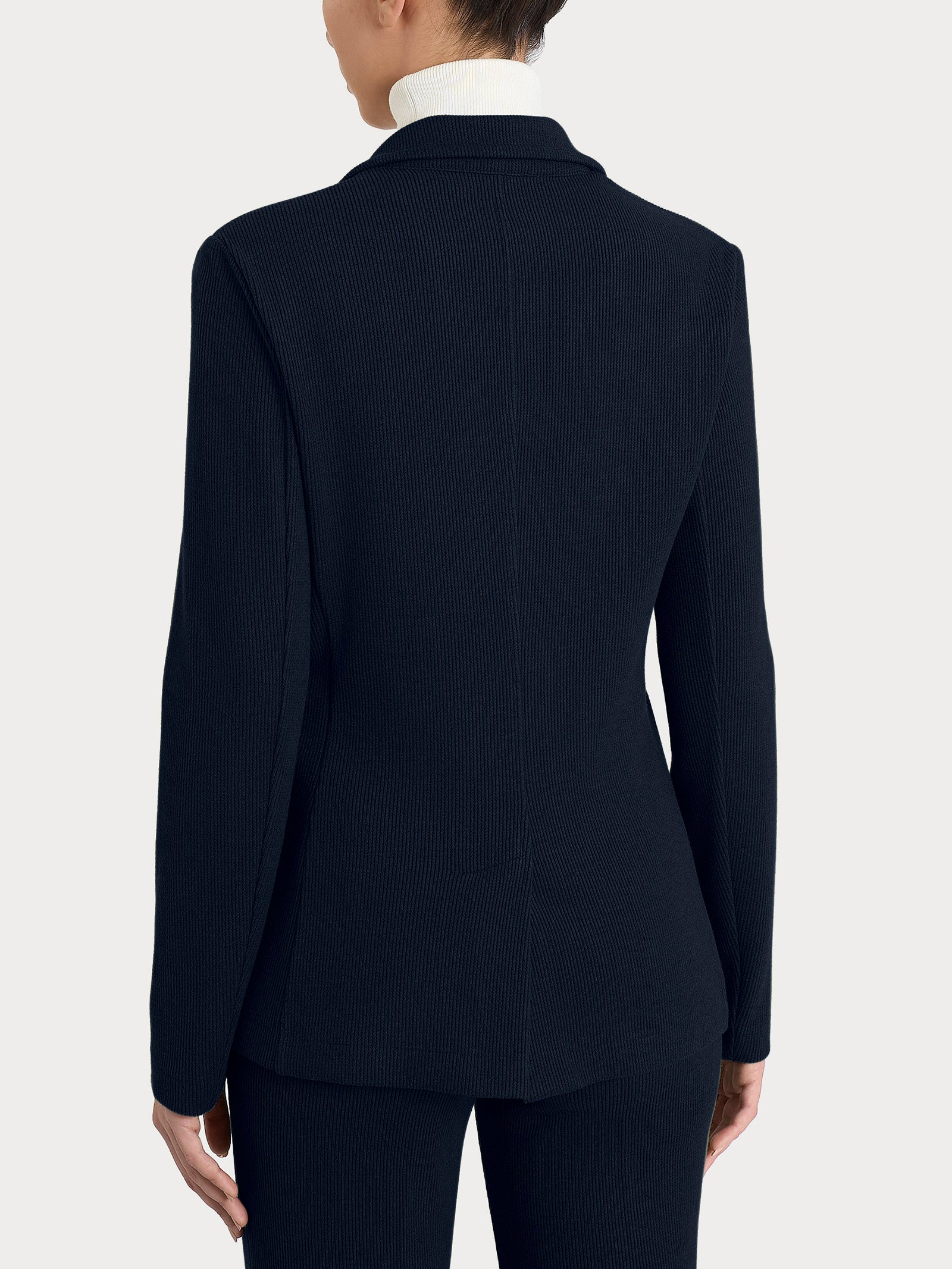 Blazer con due bottoni in Velvet Blu Donna - Ragno