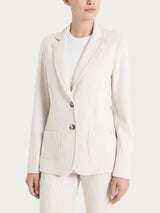 Blazer con due bottoni in Velvet Bianchi Donna - Ragno