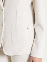 Blazer con due bottoni in Velvet Bianchi Donna - Ragno