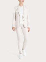 Blazer con due bottoni in Velvet Bianchi Donna - Ragno