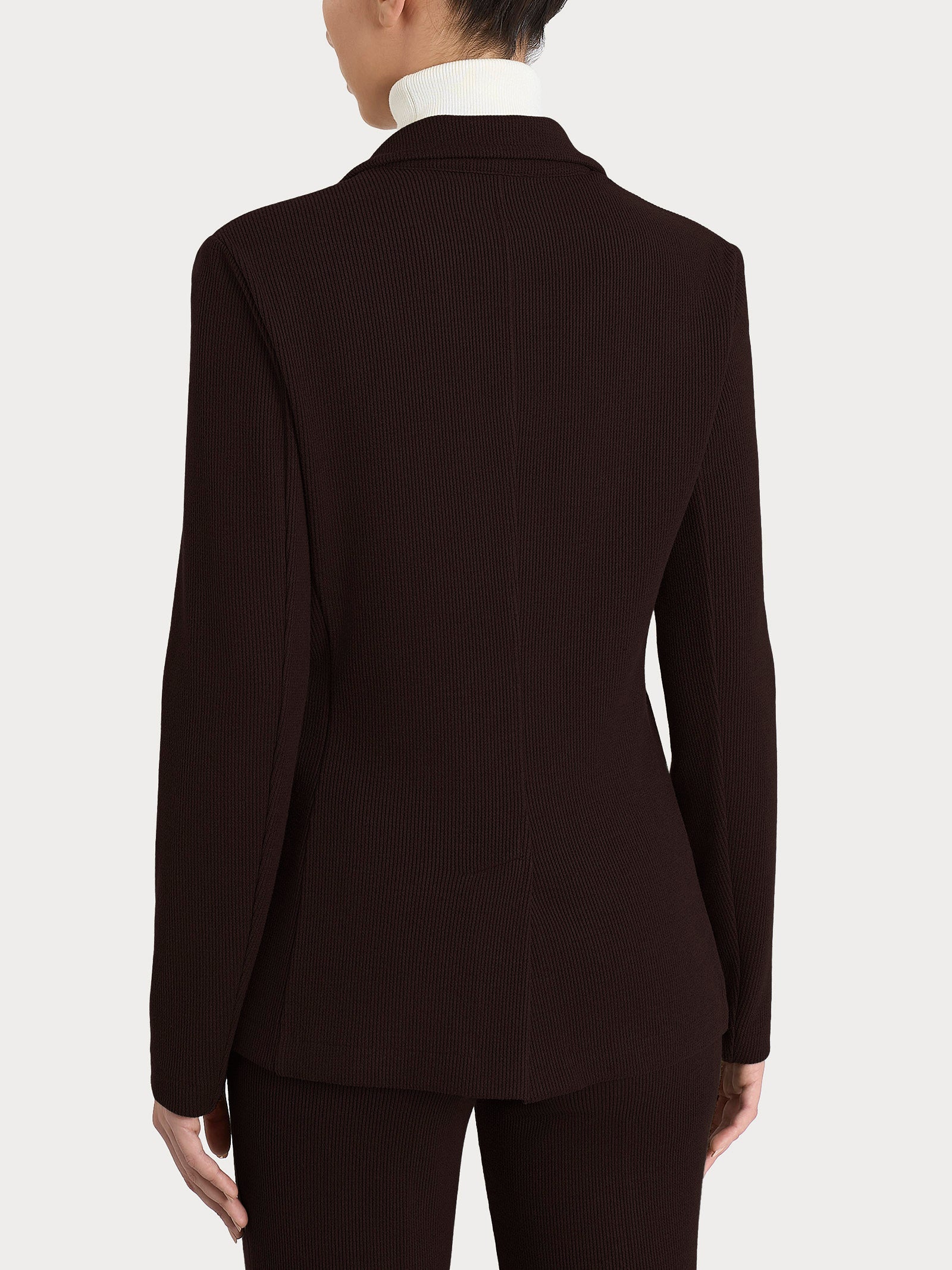 Blazer con due bottoni in Velvet Marroni Donna - Ragno