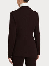 Blazer con due bottoni in Velvet Marroni Donna - Ragno