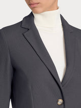 Blazer con due bottoni in Velvet Grigi Donna - Ragno