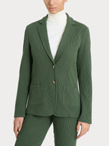 Blazer con due bottoni in Velvet Verdi Donna - Ragno