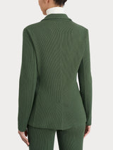 Women's Green Velvet Two-Button Blazer - Ragno
