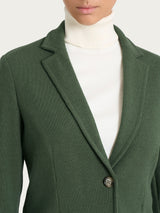 Women's Green Velvet Two-Button Blazer - Ragno