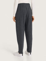 Pantalone jogger con tasche in Velvet Grigi Donna - Ragno