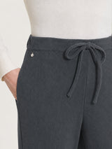 Pantalone jogger con tasche in Velvet Grigi Donna - Ragno