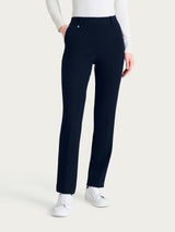 Pantalone dritto con tasche in Velvet Blu Donna - Ragno