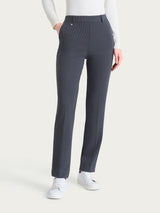 Pantalone dritto con tasche in Velvet Grigi Donna - Ragno