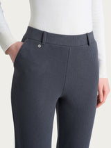 Pantalone dritto con tasche in Velvet Grigi Donna - Ragno