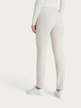 Pantalone a sigaretta con spacchetti in Velvet Bianchi Donna - Ragno