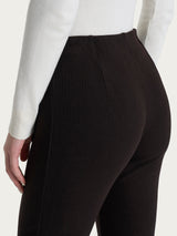 Pantalone a sigaretta con spacchetti in Velvet Marroni Donna - Ragno