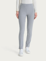 Pantalone a sigaretta con spacchetti in Velvet Grigi Donna - Ragno