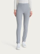 Pantalone a sigaretta con spacchetti in Velvet Grigi Donna - Ragno