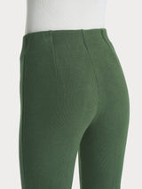 Pantalone a sigaretta con spacchetti in Velvet Verdi Donna - Ragno