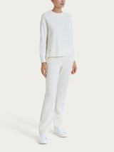 Felpa girocollo in Velvet Bianchi Donna - Ragno
