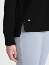 Felpa girocollo in Velvet Neri Donna - Ragno