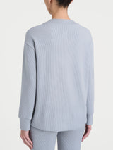 Felpa girocollo in Velvet Grigi Donna - Ragno