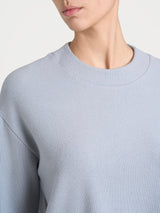 Felpa girocollo in Velvet Grigi Donna - Ragno