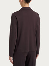 Blazer doppio petto in Compact con Cashmere Marroni Donna - Ragno
