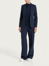 Blazer de dos botones en Compact con Cashmere Azul para mujer - Ragno