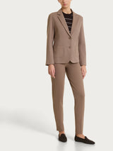 Blazer due bottoni in Cashmere Compact Marroni Donna - Ragno