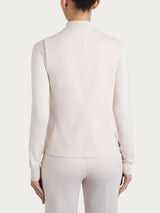 Gilet con quattro bottoni in Cashmere Compact Bianchi Donna - Ragno