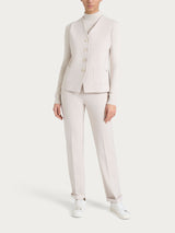 Gilet con quattro bottoni in Cashmere Compact Bianchi Donna - Ragno
